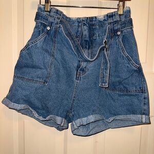Paperbag waist shorts